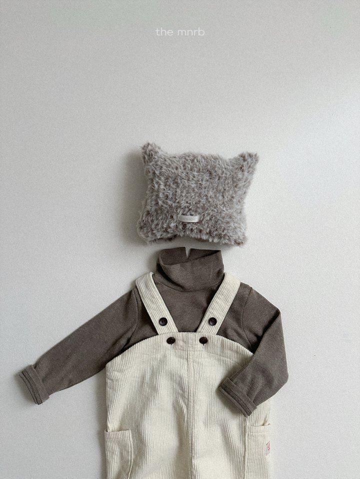 Mini Robe - Korean Baby Fashion - #babyootd - Ribbed Slit Turtleneck Tee - 9