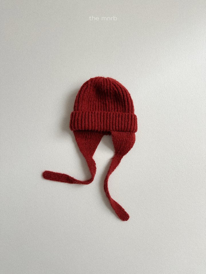 Mini Robe - Korean Baby Fashion - #babyootd - Earflap Round Beanie - 9