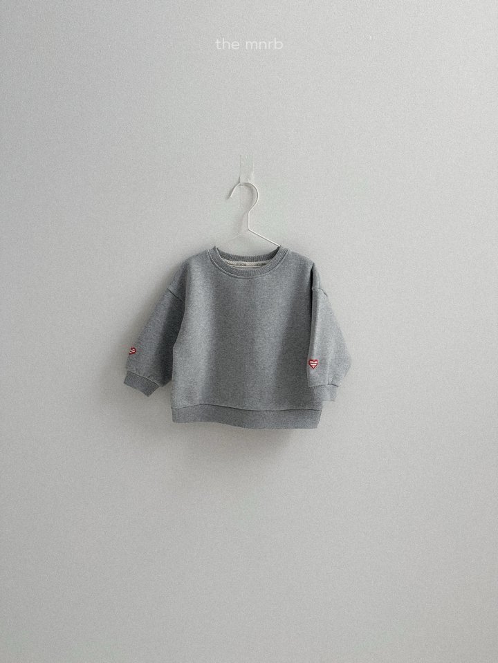 Mini Robe - Korean Baby Fashion - #babyootd - Heart Sweatshirt - 8