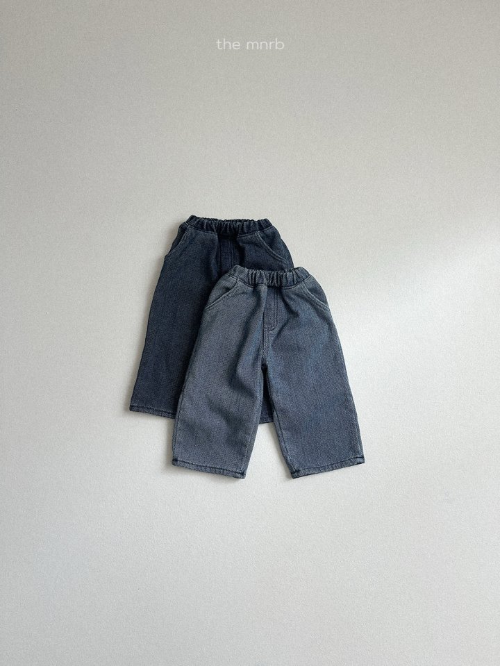 Mini Robe - Korean Baby Fashion - #babyootd - Low Denim Pants - 8