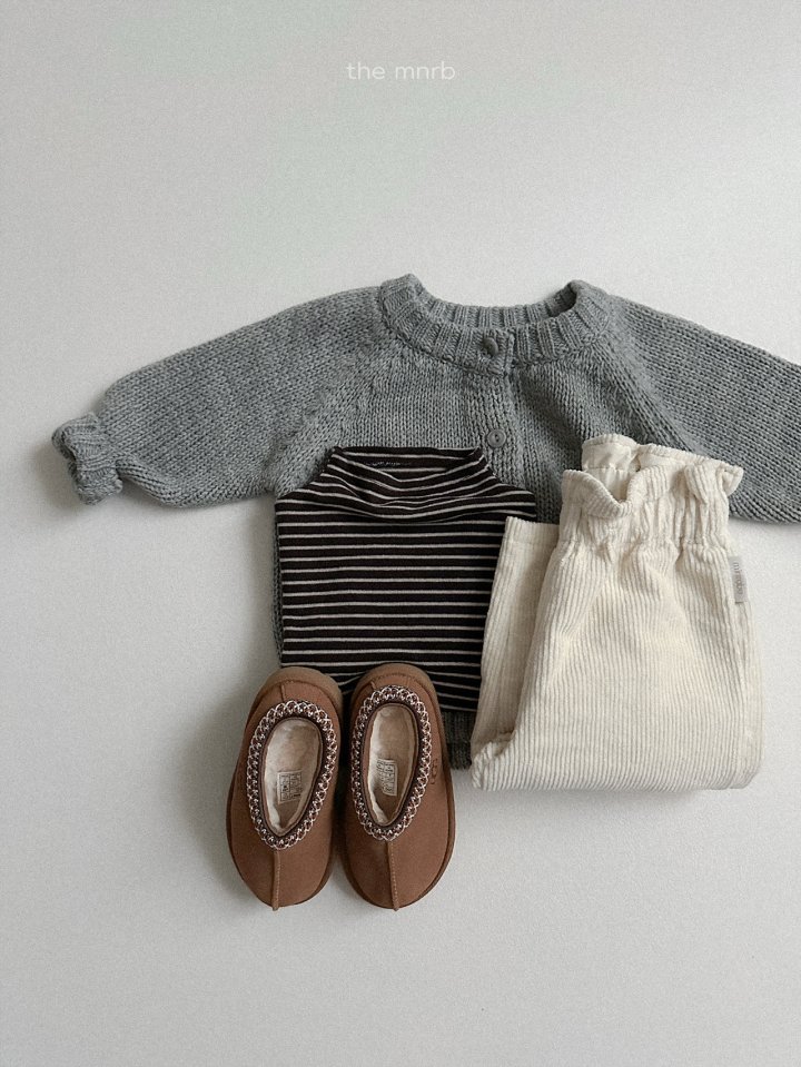 Mini Robe - Korean Baby Fashion - #babyootd - Marroni Straight Pants - 12