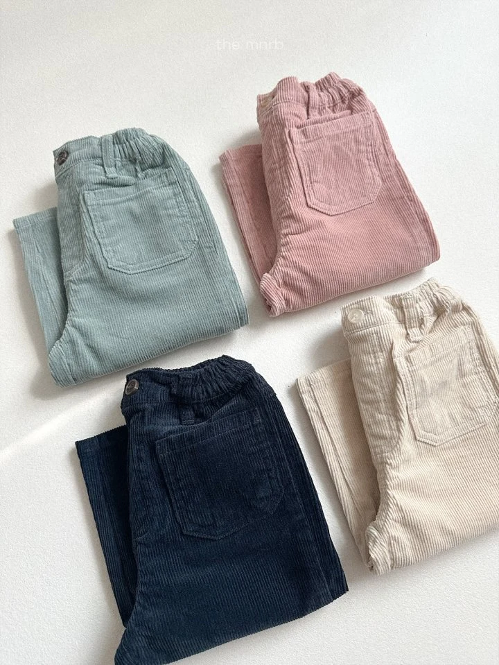 Mini Robe - Korean Baby Fashion - #babyootd - Bobo Corduroy Pants - 6