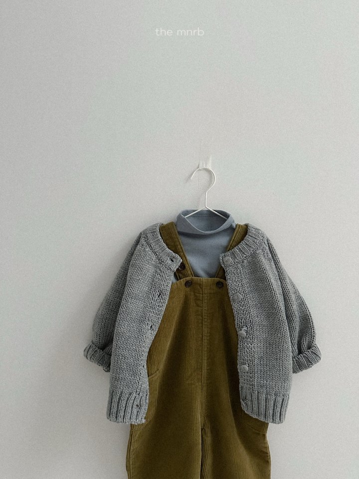 Mini Robe - Korean Baby Fashion - #babyoutfit - Olive Overalls - 12