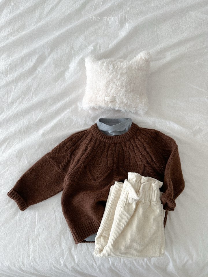 Mini Robe - Korean Baby Fashion - #babyoutfit - Peach Warm Mock Neck Tee - 10