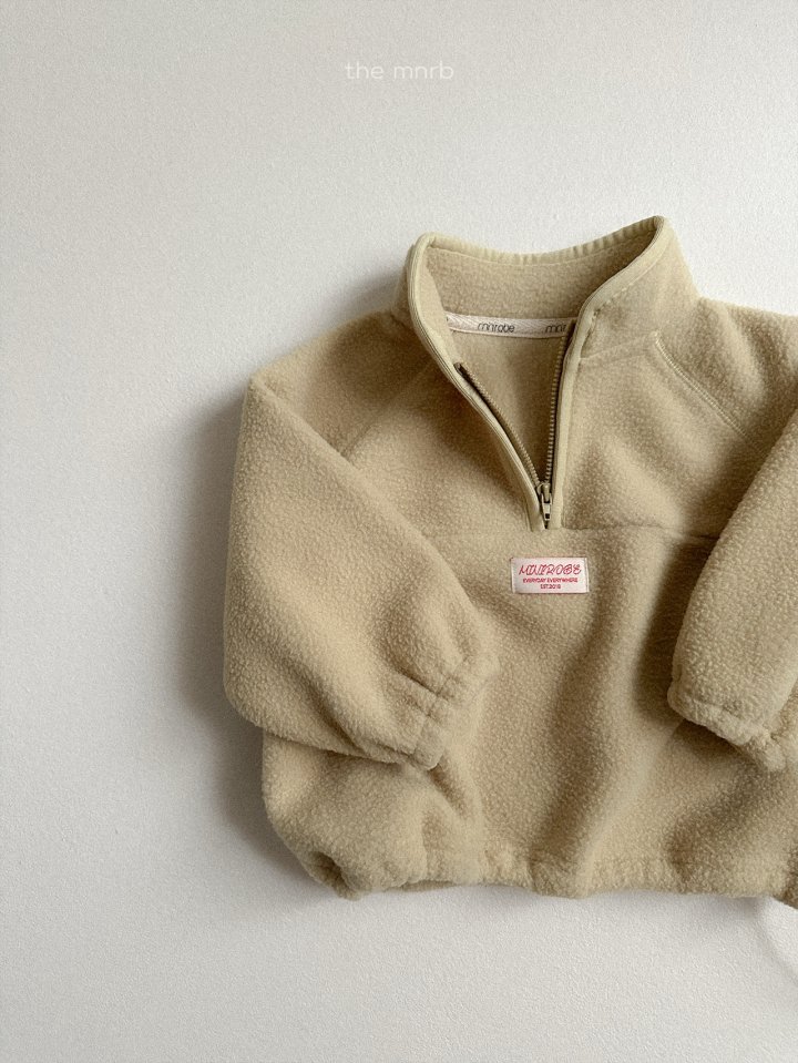 Mini Robe - Korean Baby Fashion - #babyoutfit - King Fleece Half-Zip Pullover - 10