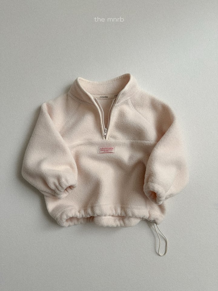 Mini Robe - Korean Baby Fashion - #babyoutfit - King Fleece Half-Zip Pullover - 9