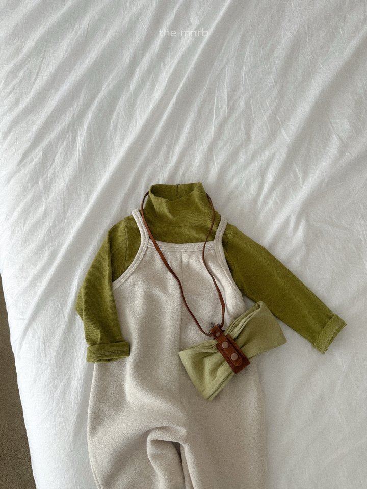 Mini Robe - Korean Baby Fashion - #babyoutfit - Ribbed Slit Turtleneck Tee - 10