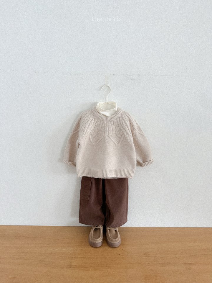 Mini Robe - Korean Baby Fashion - #babyoutfit - Cable Knit - 11