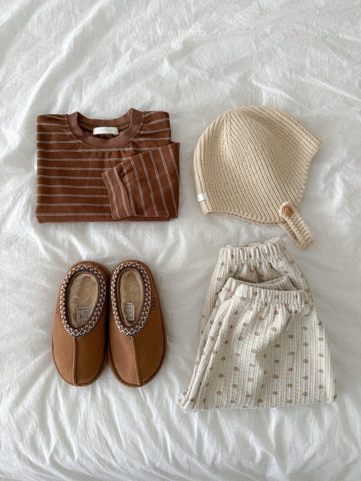 Mini Robe - Korean Baby Fashion - #babyoutfit - James Stripe Tee - 6