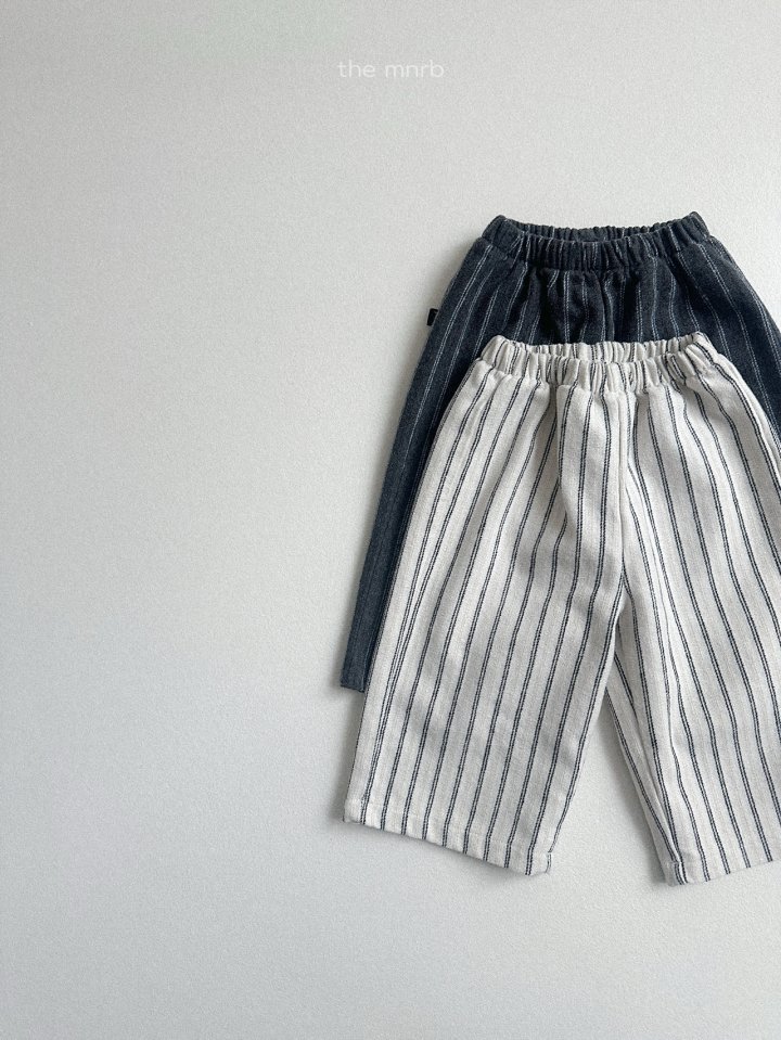 Mini Robe - Korean Baby Fashion - #babyootd - Doodoo Stripe Pants - 4