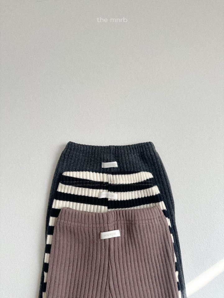 Mini Robe - Korean Baby Fashion - #babyoutfit - Allo Ribbed Bootcut Pants - 4