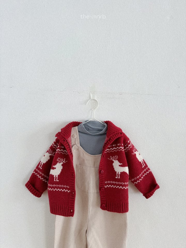 Mini Robe - Korean Baby Fashion - #babywear - Peach Warm Mock Neck Tee - 12