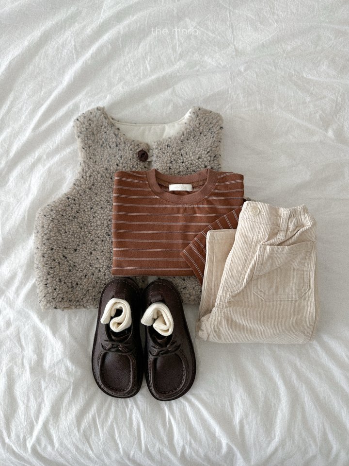 Mini Robe - Korean Baby Fashion - #babywear - James Stripe Tee - 7