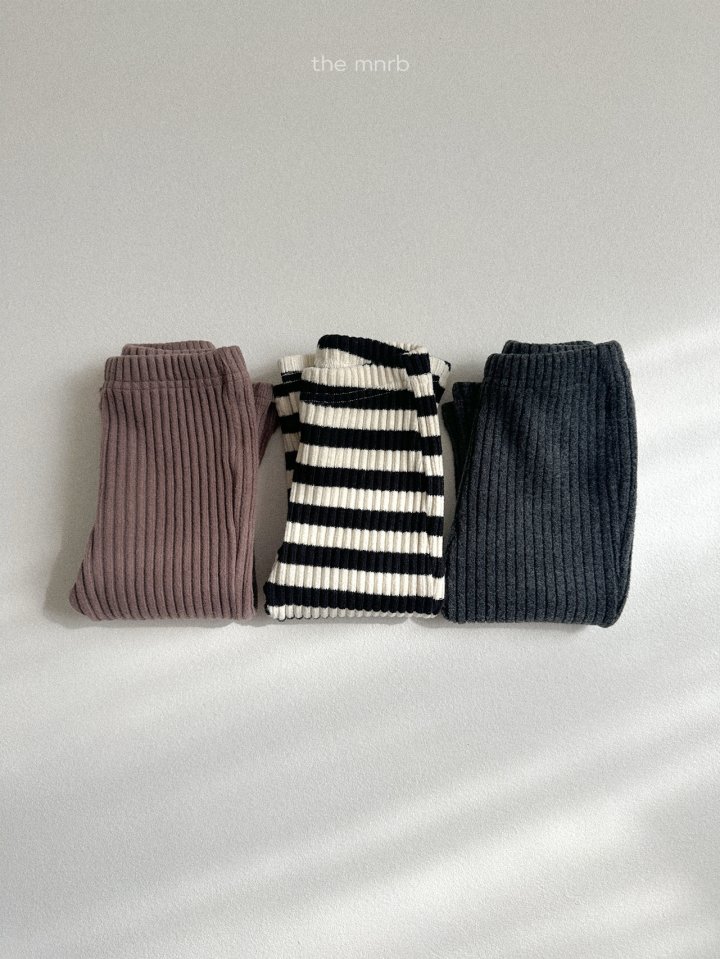 Mini Robe - Korean Baby Fashion - #onlinebabyboutique - Allo Ribbed Bootcut Pants - 5