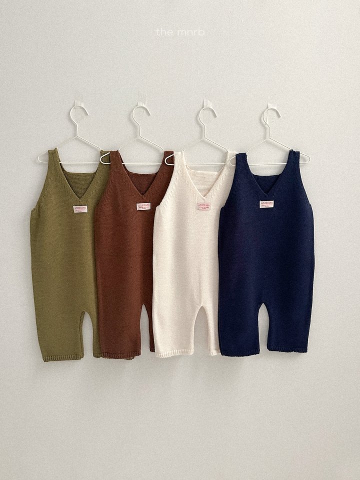 Mini Robe - Korean Baby Fashion - #onlinebabyboutique - Teddy Knit Overalls - 3