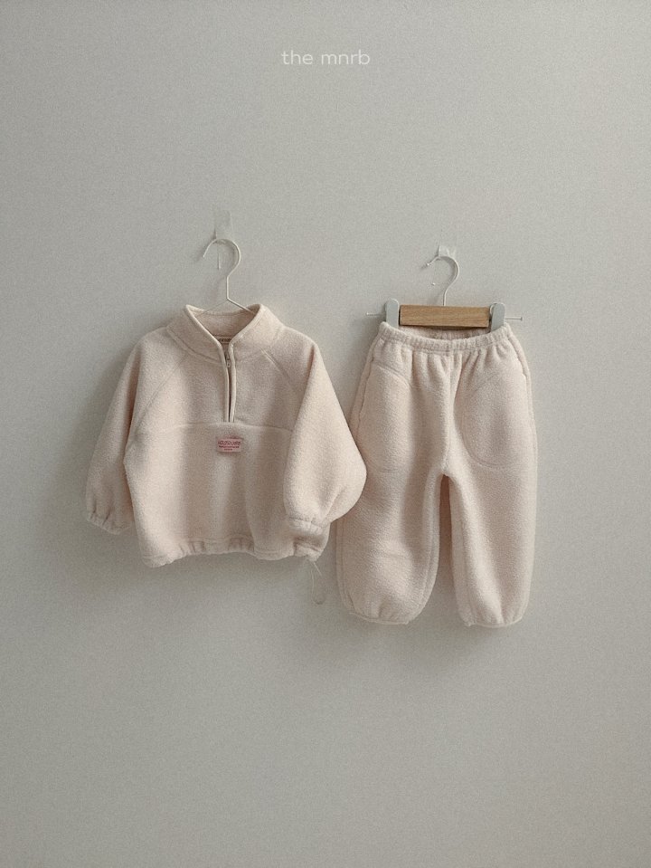 Mini Robe - Korean Baby Fashion - #onlinebabyboutique - King Fleece Half-Zip Pullover - 12
