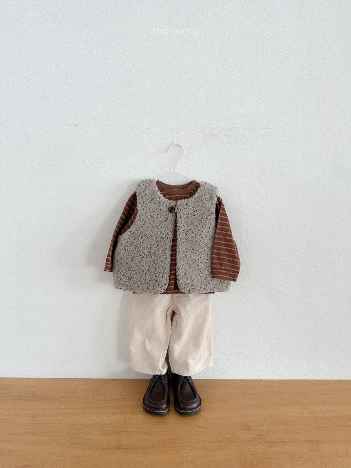 Mini Robe - Korean Baby Fashion - #onlinebabyboutique - James Stripe Tee - 8