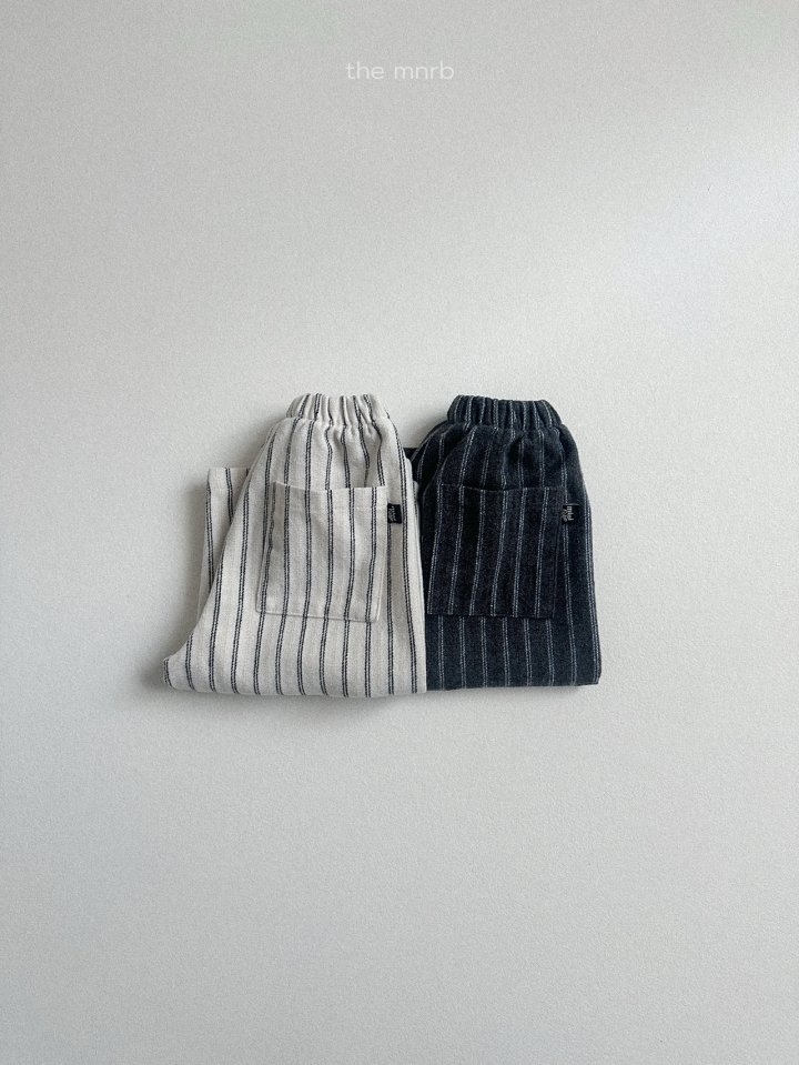 Mini Robe - Korean Baby Fashion - #onlinebabyboutique - Doodoo Stripe Pants - 7