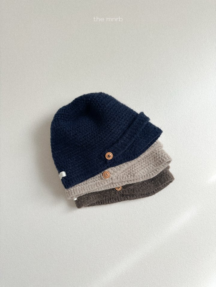 Mini Robe - Korean Baby Fashion - #onlinebabyshop - Laid Button Hat - 5