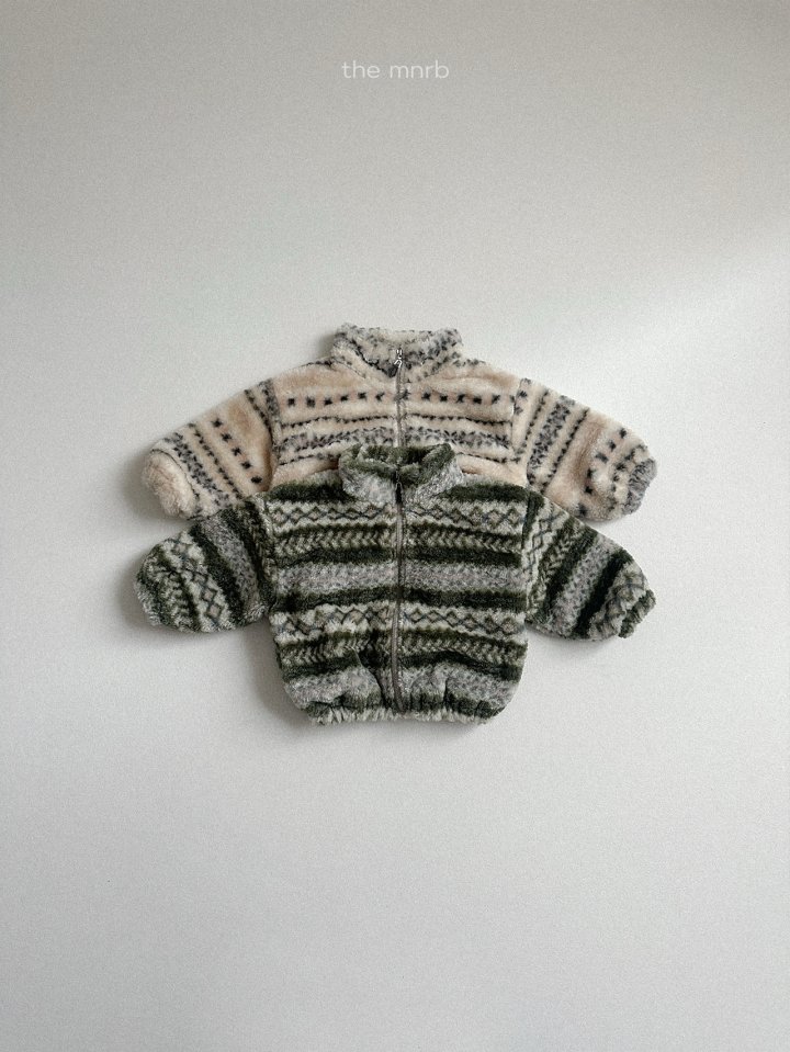 Mini Robe - Korean Baby Fashion - #onlinebabyshop - Mond Zip-Up