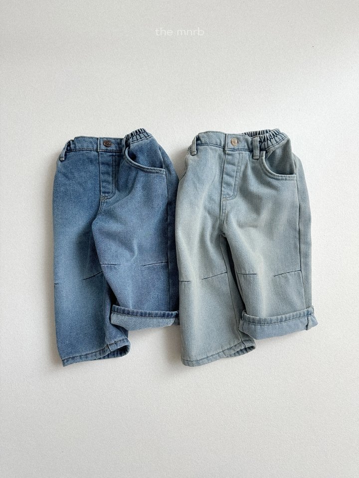 Mini Robe - Korean Baby Fashion - #onlinebabyshop - Dart Straight Denim Pants - 3