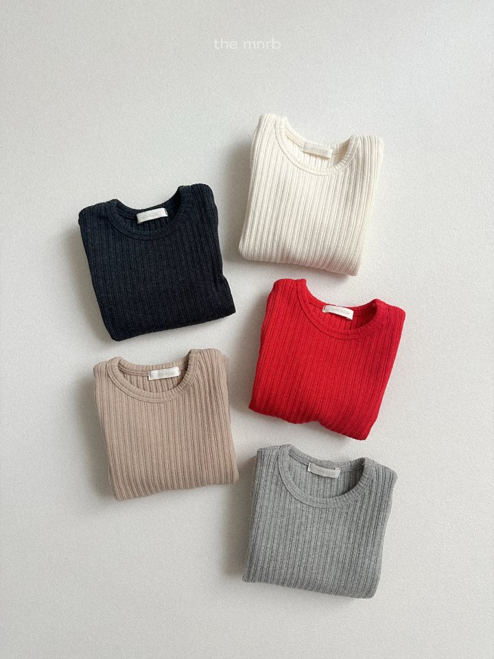Mini Robe - Korean Baby Fashion - #smilingbaby - Winter Ribbed Tee - 3