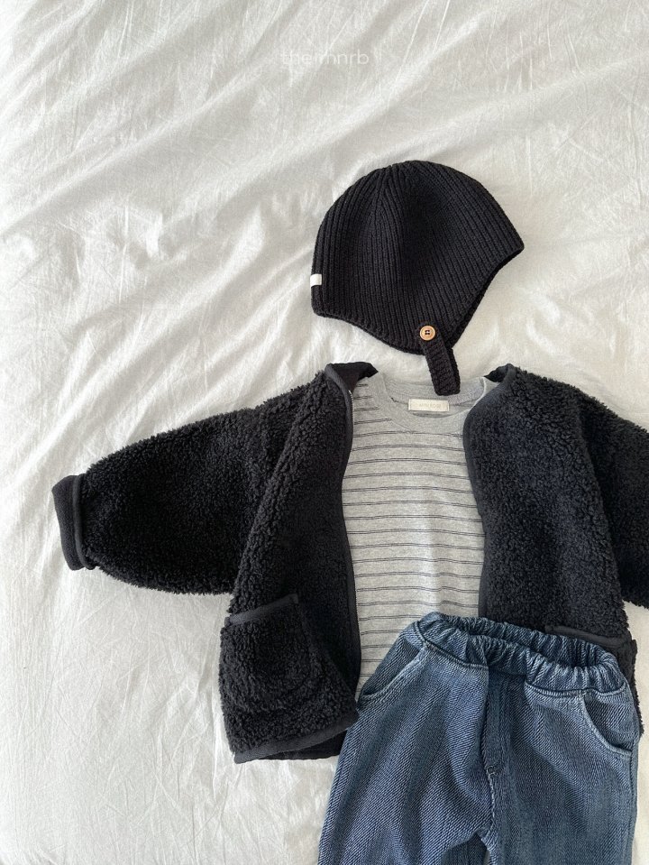 Mini Robe - Korean Baby Fashion - #smilingbaby - Cash Wool Bonnet - 12