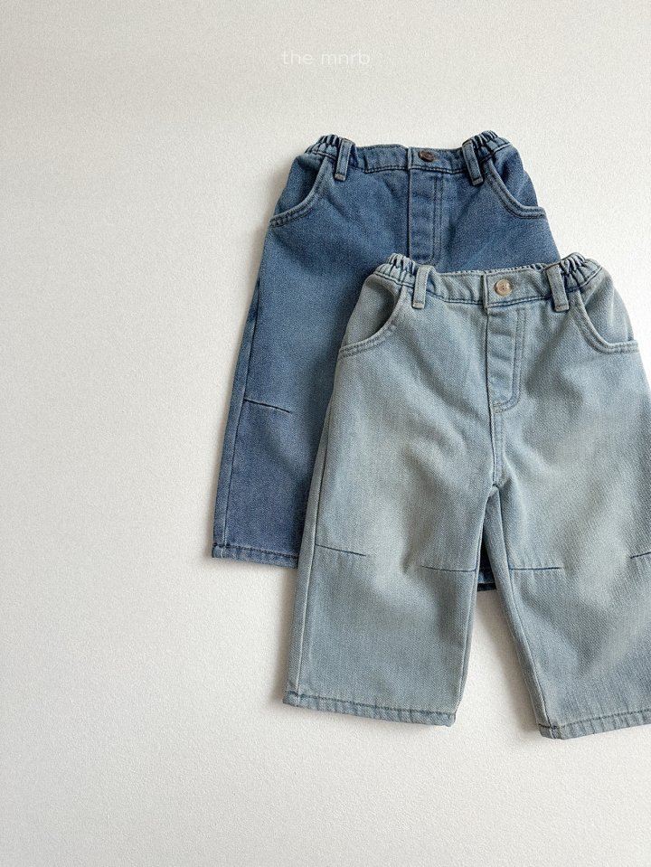 Mini Robe - Korean Baby Fashion - #onlinebabyshop - Dart Straight Denim Pants - 4