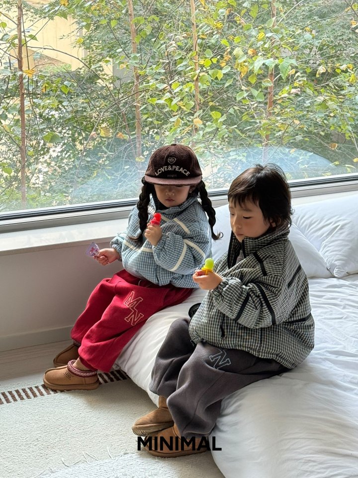 Minimal - Korean Children Fashion - #Kfashion4kids - MN Embroidery Jogger Pants - 12