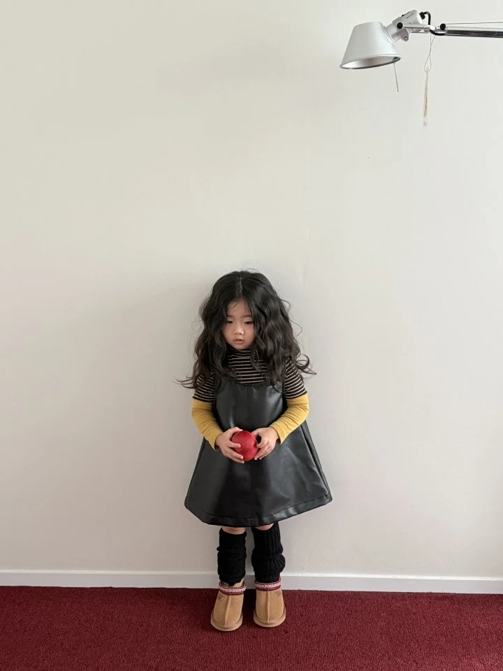 Minimal - Korean Children Fashion - #Kfashion4kids - Stripe Point Turtleneck Tee - 3