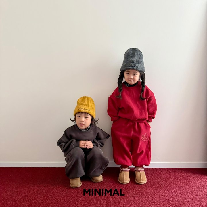 Minimal - Korean Children Fashion - #childofig - MN Embroidery Jogger Pants - 3