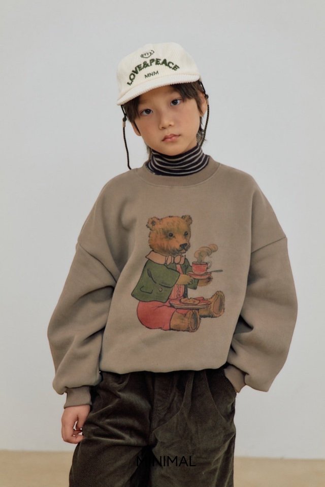 Minimal - Korean Children Fashion - #childofig - Vintage Bear Sweatshirt - 12