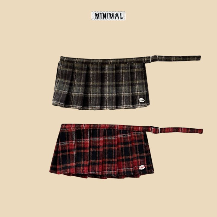 Minimal - Korean Children Fashion - #childrensboutique - Check Layered Skirt