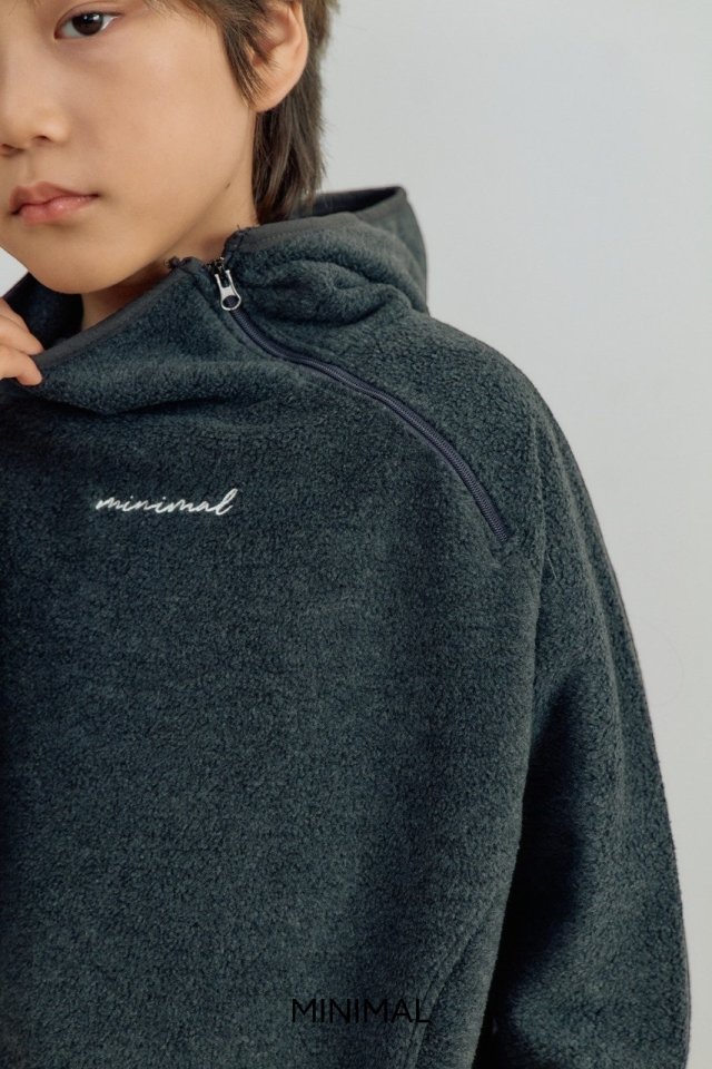 Minimal - Korean Children Fashion - #discoveringself - Diagonal Anorak - 9