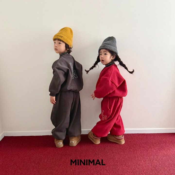 Minimal - Korean Children Fashion - #discoveringself - MN Embroidery Jogger Pants - 7