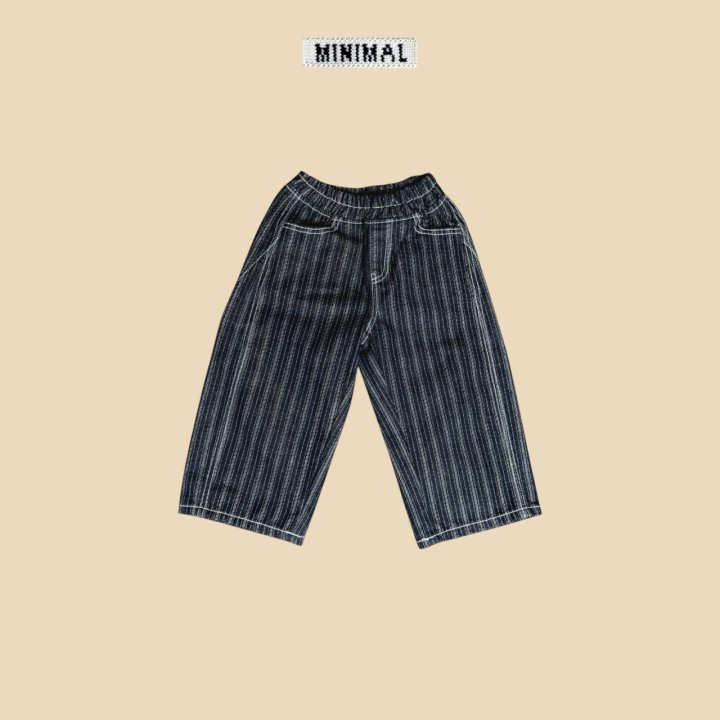 Minimal - Korean Children Fashion - #discoveringself - Stripe Dart Denim Pants