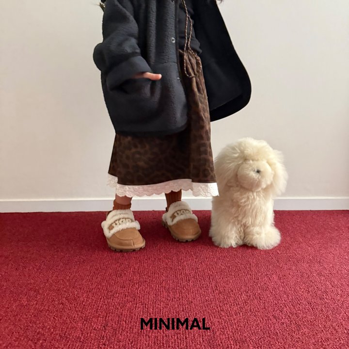 Minimal - Korean Children Fashion - #kidsshorts - Leopard Lace Long Skirt - 7