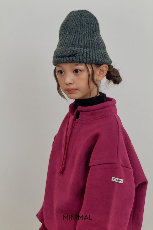 Minimal - Korean Children Fashion - #fashionkids - About Half Zip-Up Sweatshirt - 4