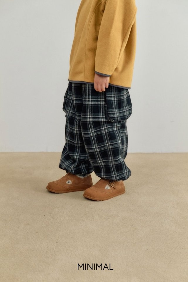 Minimal - Korean Children Fashion - #kidsstore - Winter Check Hip Pants - 3