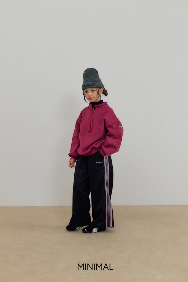 Minimal - Korean Children Fashion - #kidsstore - About Half Zip-Up Sweatshirt - 5