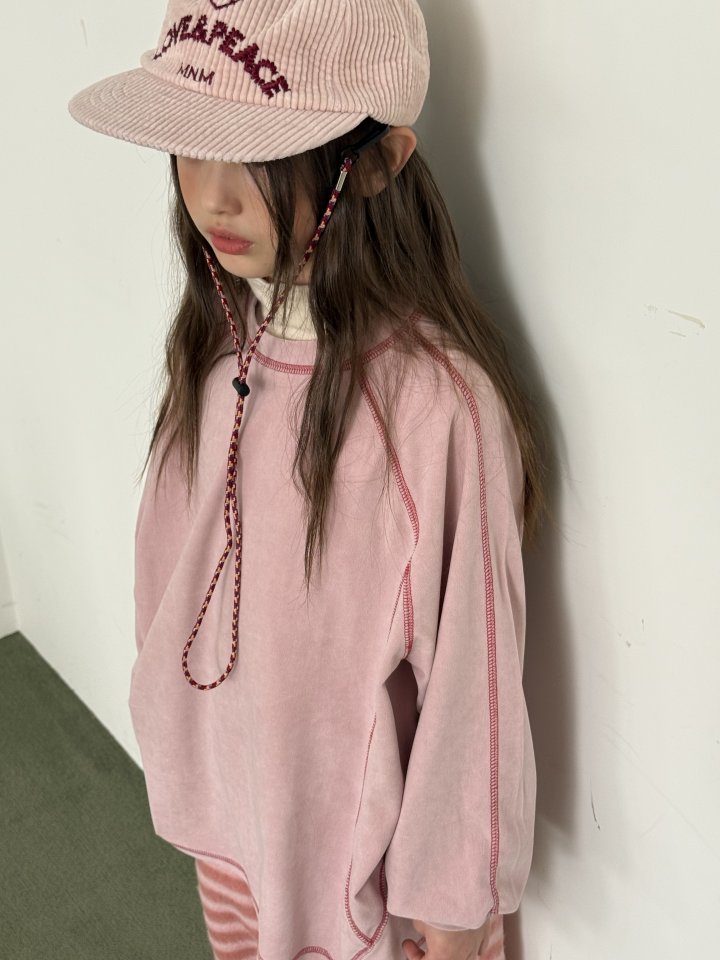 Minimal - Korean Children Fashion - #kidzfashiontrend - Velvet Stitch Tee - 5
