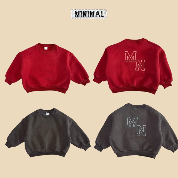 Minimal - Korean Children Fashion - #kidzfashiontrend - MN Embroidered Sweatshirt