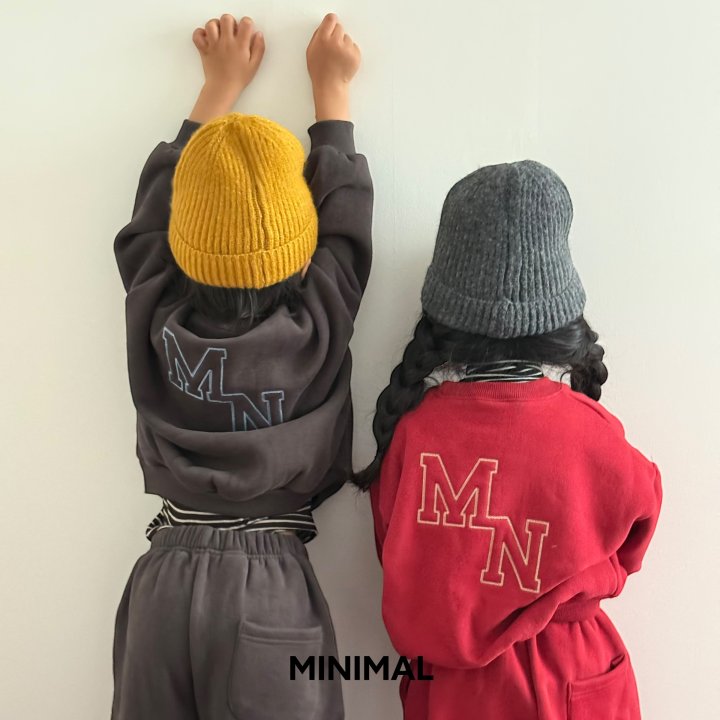 Minimal - Korean Children Fashion - #littlefashionista - MN Embroidered Sweatshirt - 3