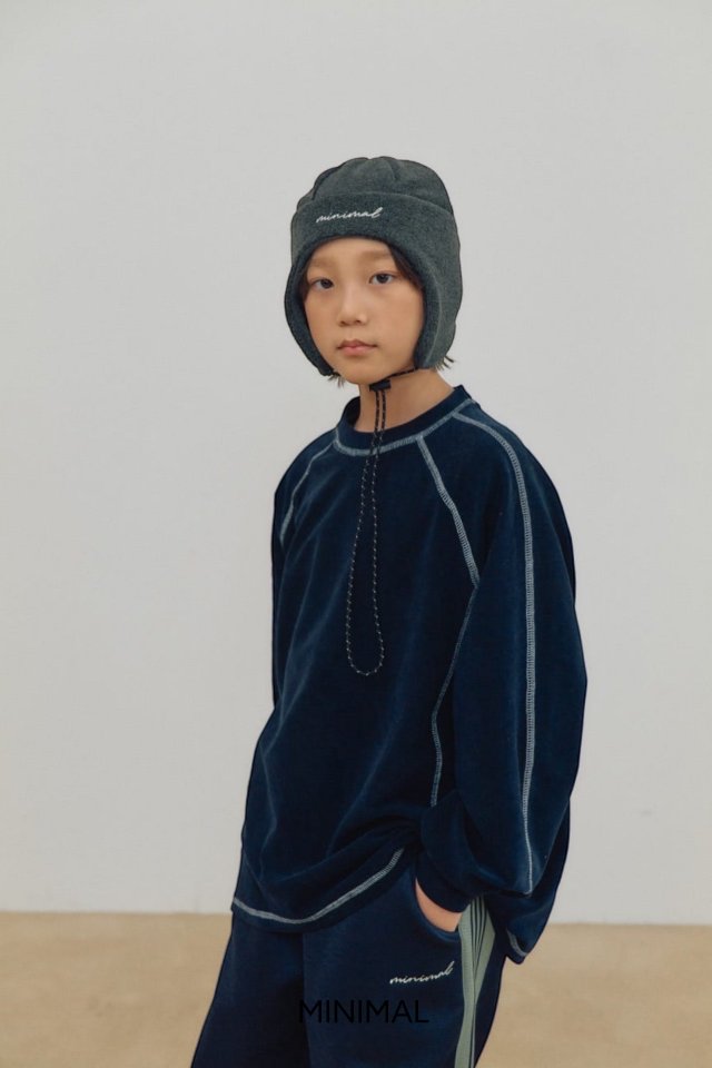 Minimal - Korean Children Fashion - #magicofchildhood - Velvet Stitch Tee - 8