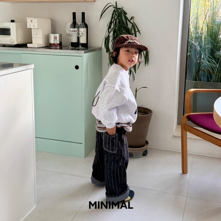 Minimal - Korean Children Fashion - #magicofchildhood - Stripe Dart Denim Pants - 8