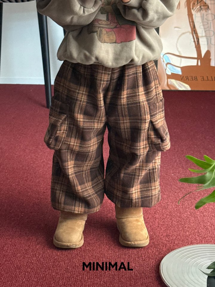 Minimal - Korean Children Fashion - #prettylittlegirls - Winter Check Hip Pants - 9