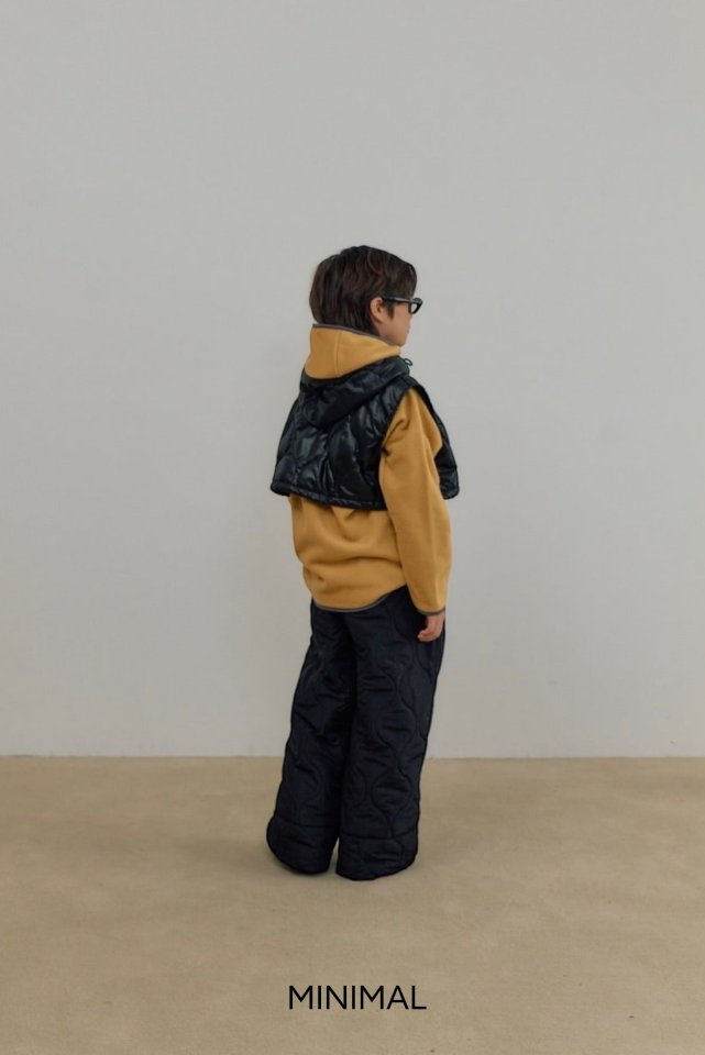Minimal - Korean Children Fashion - #prettylittlegirls - Quilted Short Hoodie Vest - 9