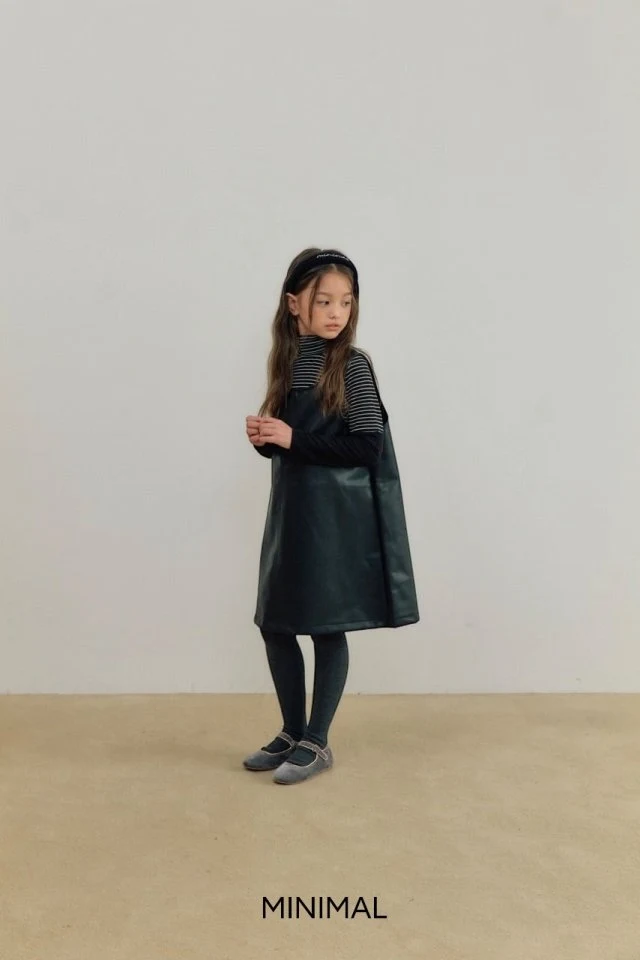 Minimal - Korean Children Fashion - #prettylittlegirls - Stripe Point Turtleneck Tee - 7