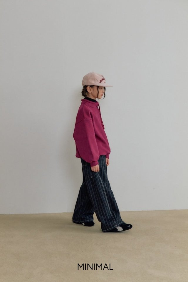 Minimal - Korean Children Fashion - #todddlerfashion - Stripe Dart Denim Pants - 11