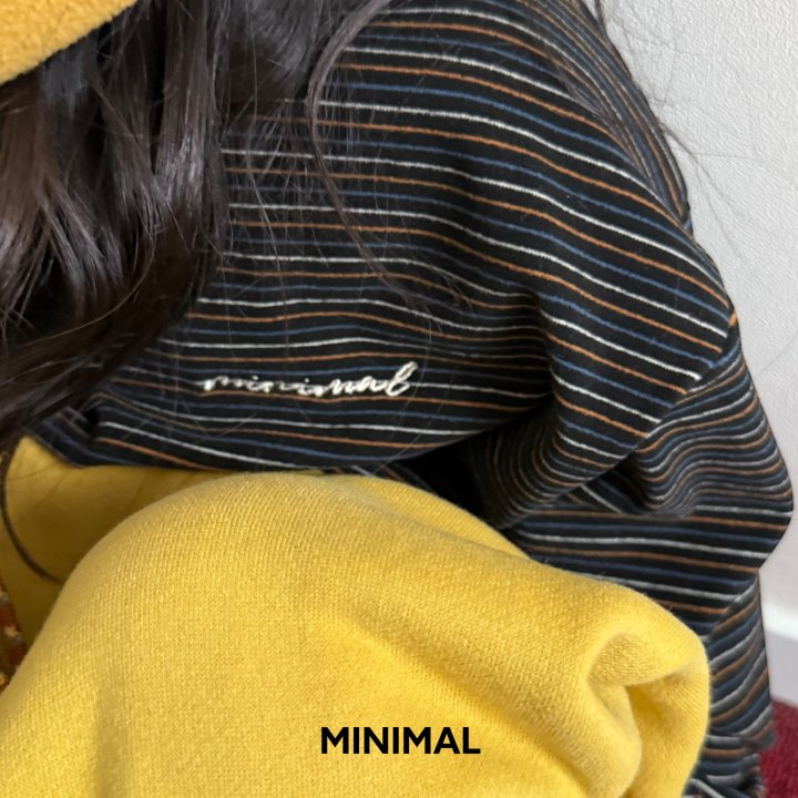 Minimal - Korean Children Fashion - #toddlerclothing - Stripe Box Hoodie - 11